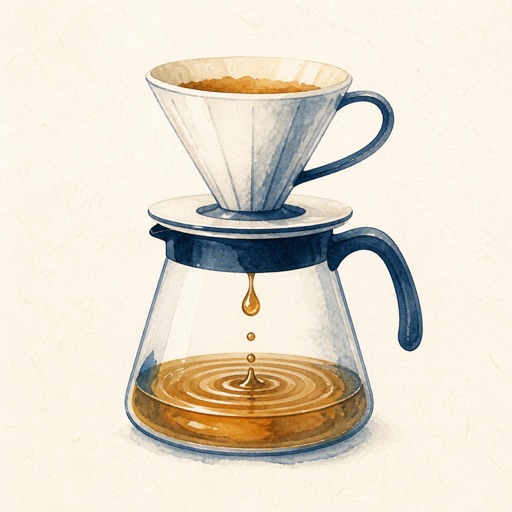雫 — コーヒータイマーのアイコン